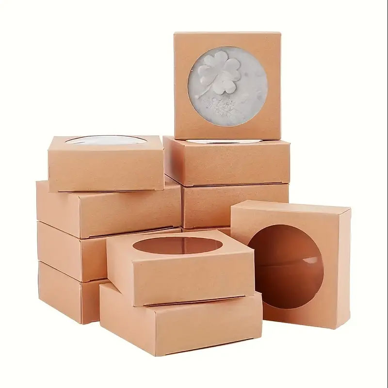30/50pcs Kraft Paper Box With  - Event Party Box 评论和价格