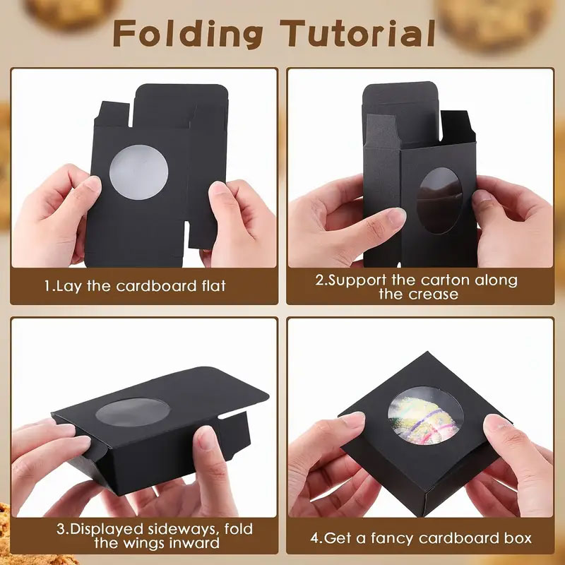 30/50pcs Kraft Paper Box With  - Event Party Box 评论和价格