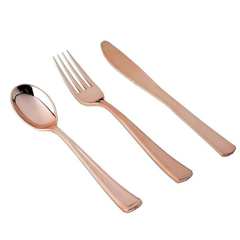 Rose Gold Party Tableware Kit  - Table Cloth Disposable 评论和价格