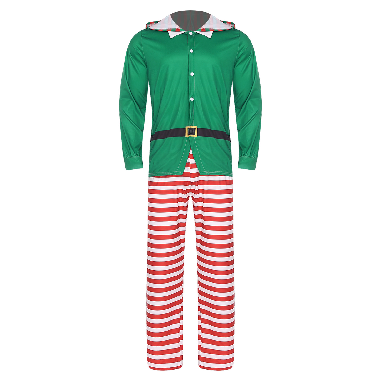 Mens Christmas Elf Pajamas Par - Eve Party 评论和价格