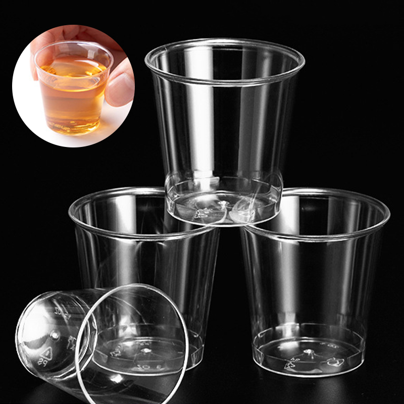 50PCS Mini Clear Plastic Dispo - Plastic Cup 50Pcs 评论和价格