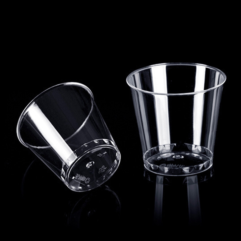 50PCS Mini Clear Plastic Dispo - Plastic Cup 50Pcs 评论和价格