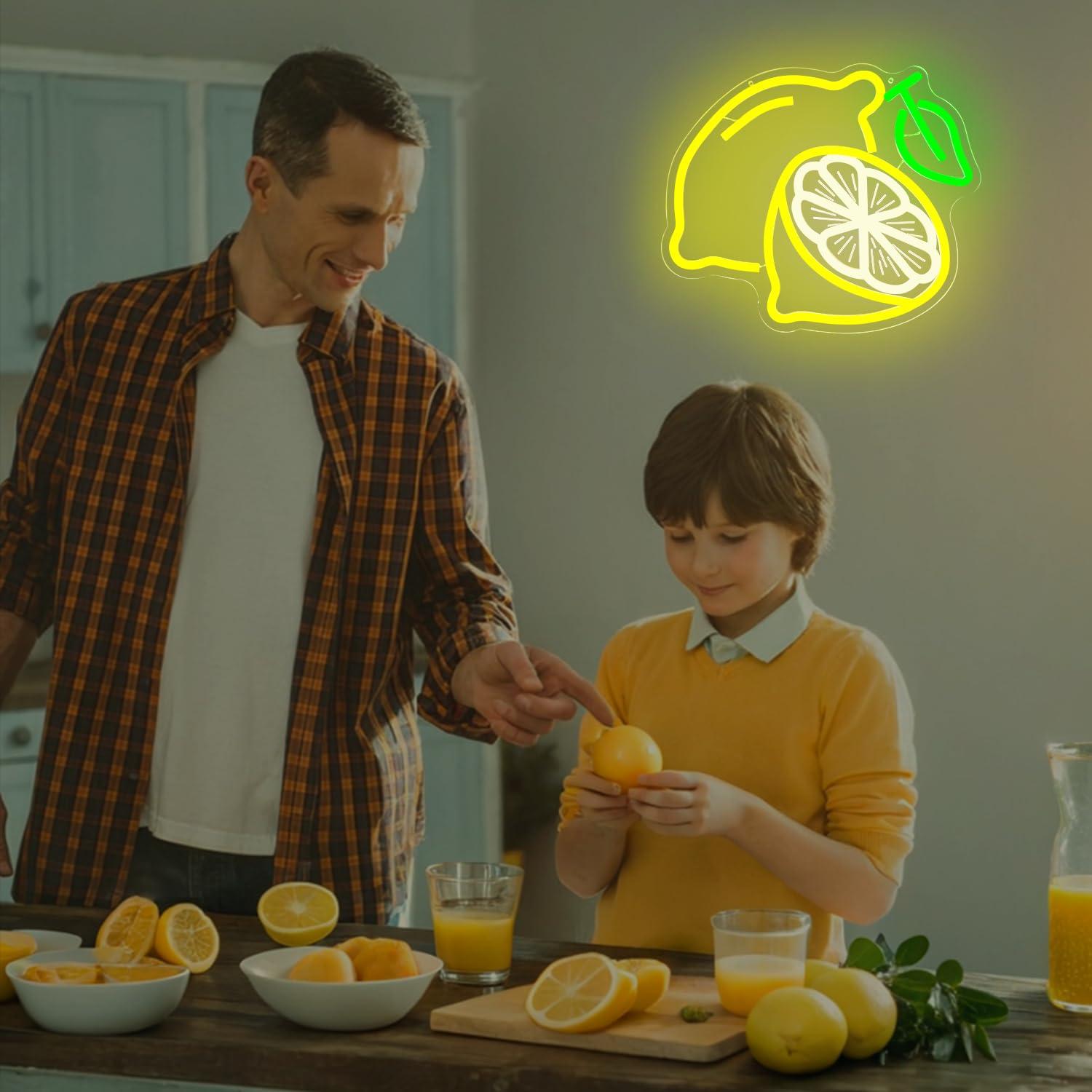 Lemon Neon Sign Dimmable LED L - Neon Sign Party 评论和价格