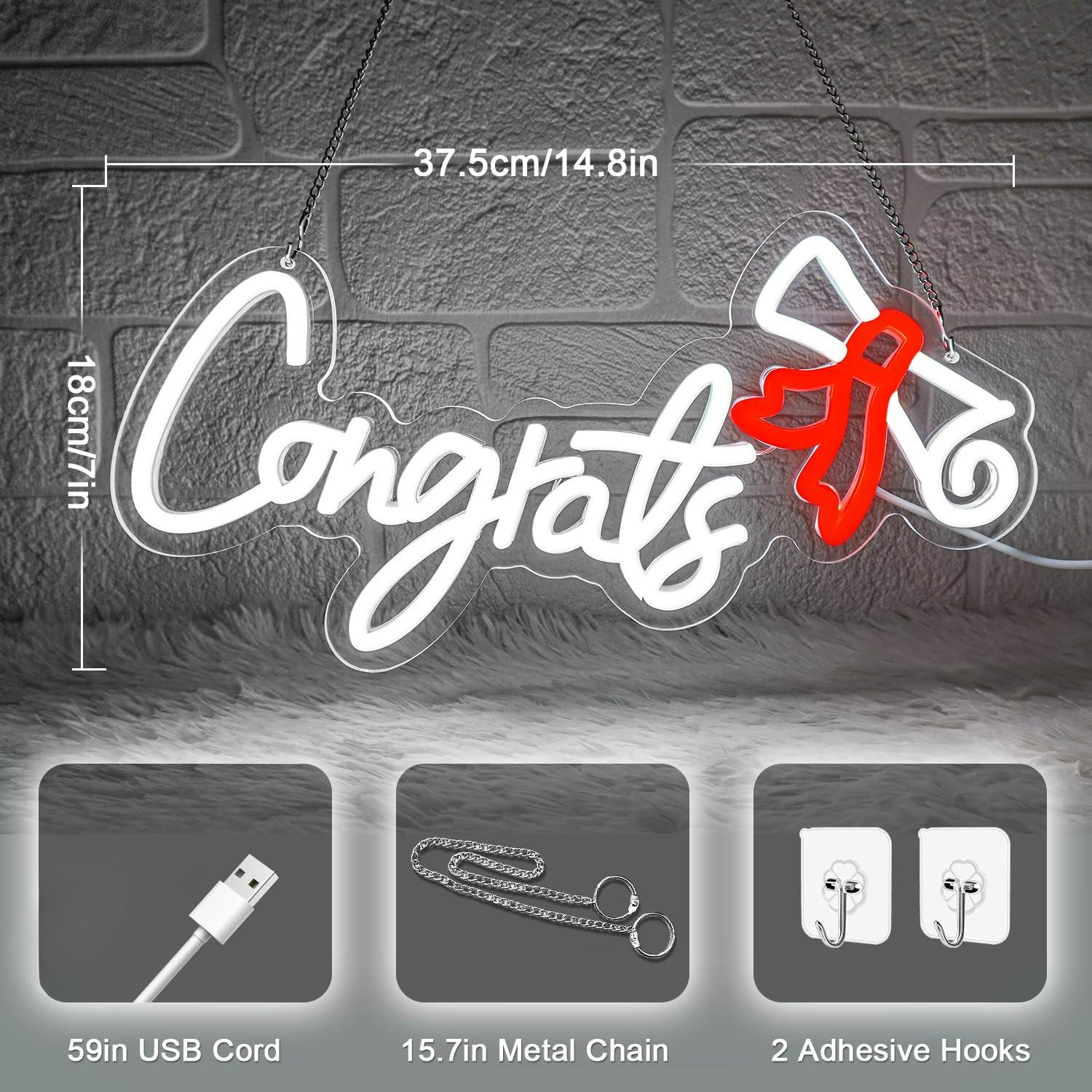 Congrats Graduation Neon Sign  - Neon Sign Party 评论和价格