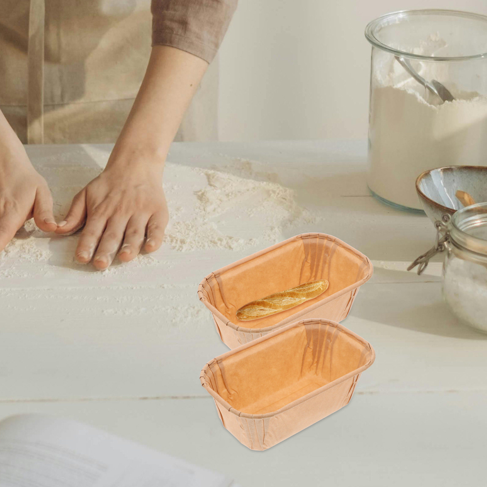50Pcs Paper Baking Cups Rustic - Plastic Cup 50Pcs 评论和价格
