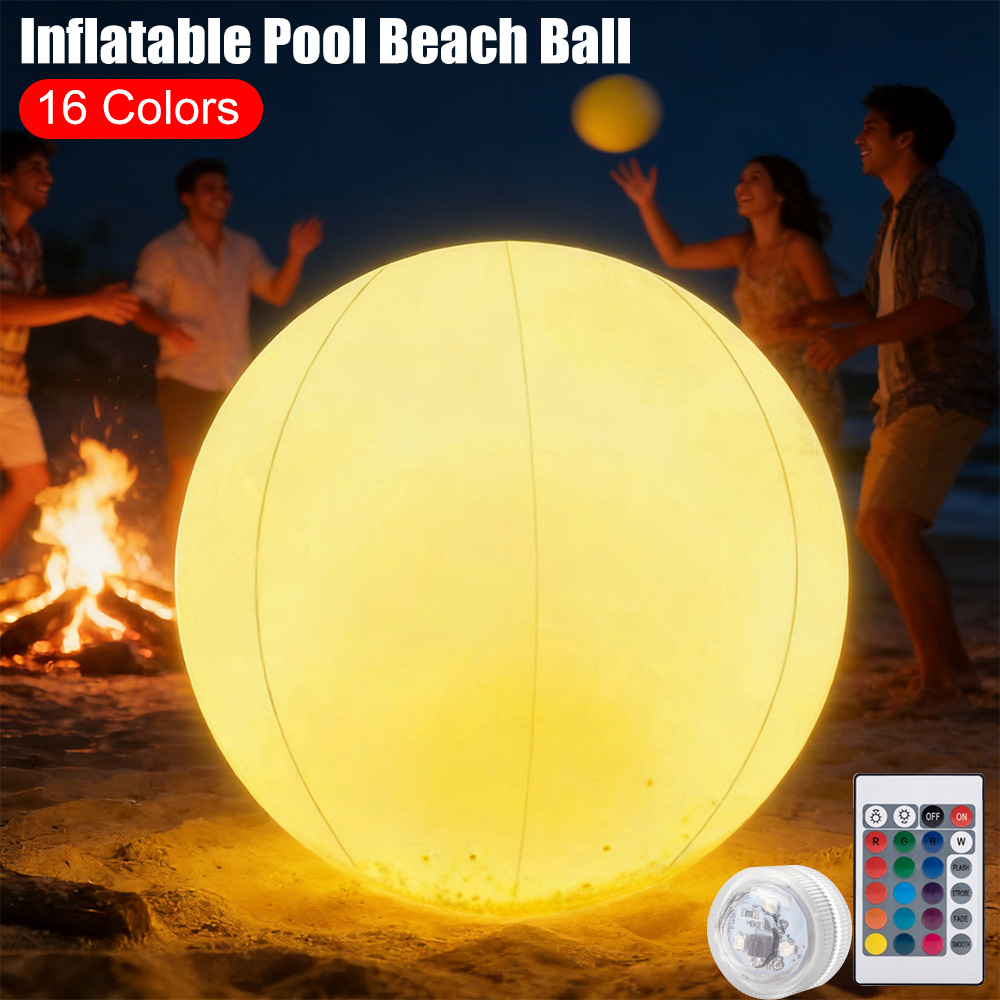 Inflatable Pool Beach Ball Lum - Led Balloon Light 评论和价格
