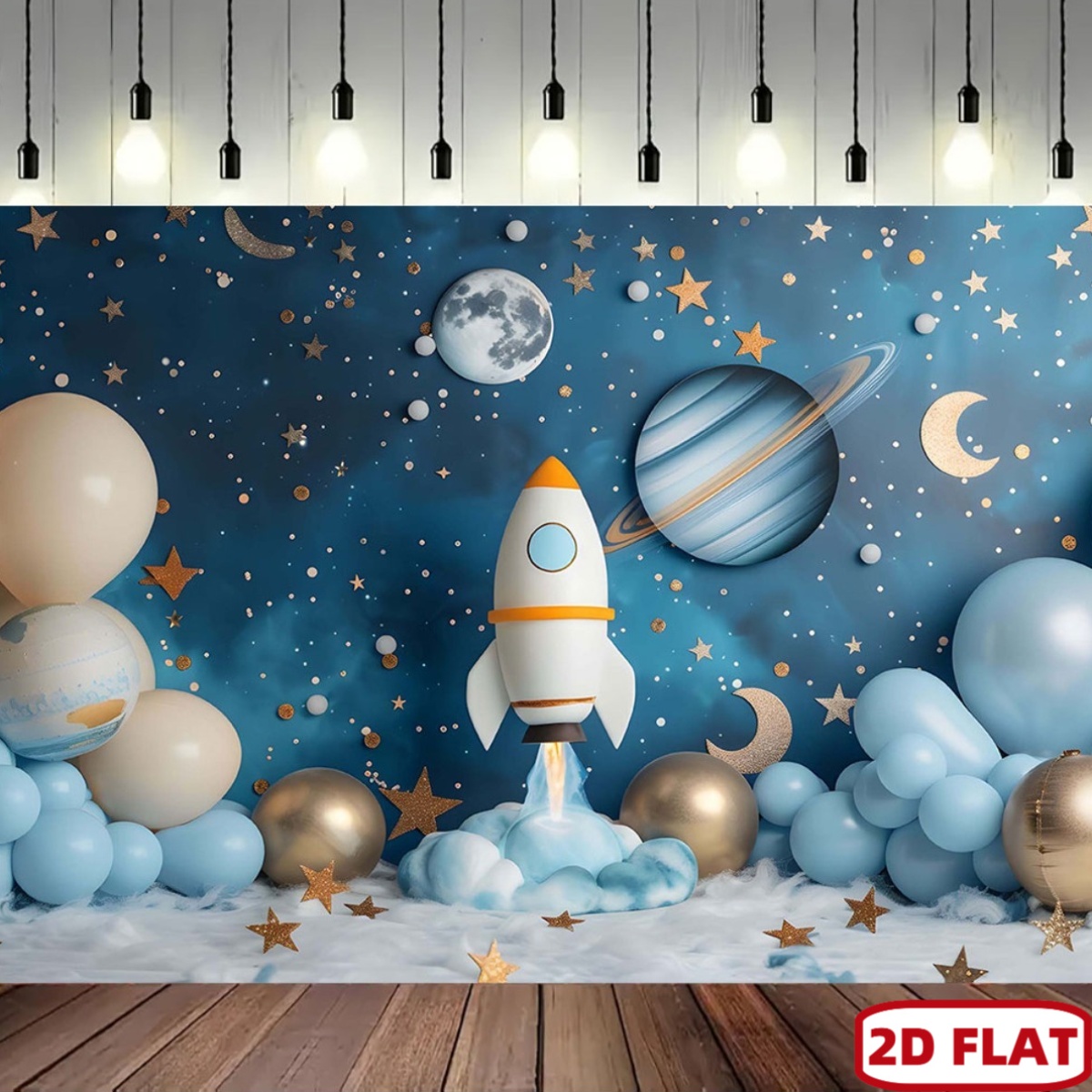 2D flat 1pc space theme party  - Event Launch Party 评论和价格