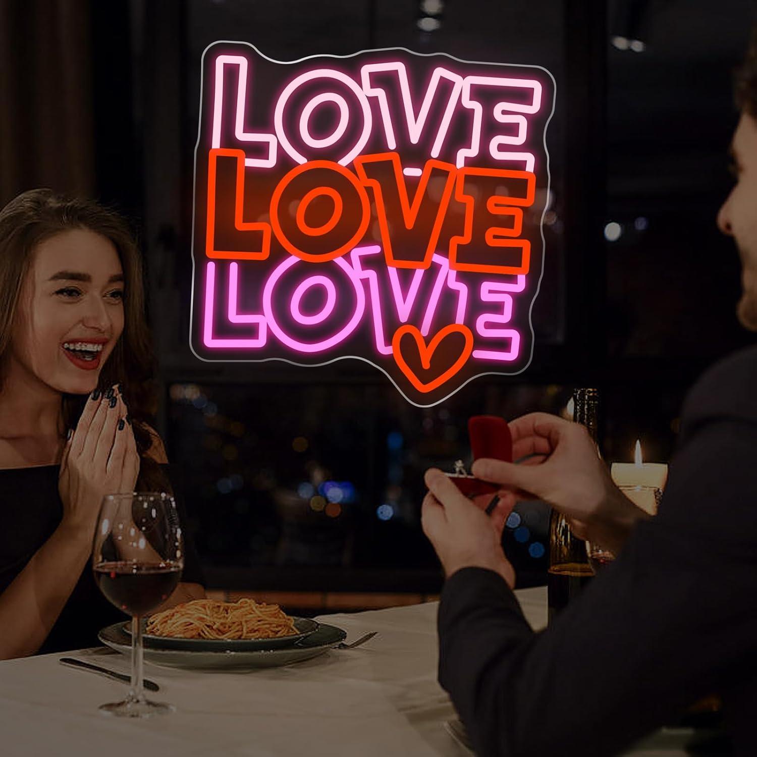 Love Neon Sign USB Dimmable LE - Neon Sign Party 评论和价格