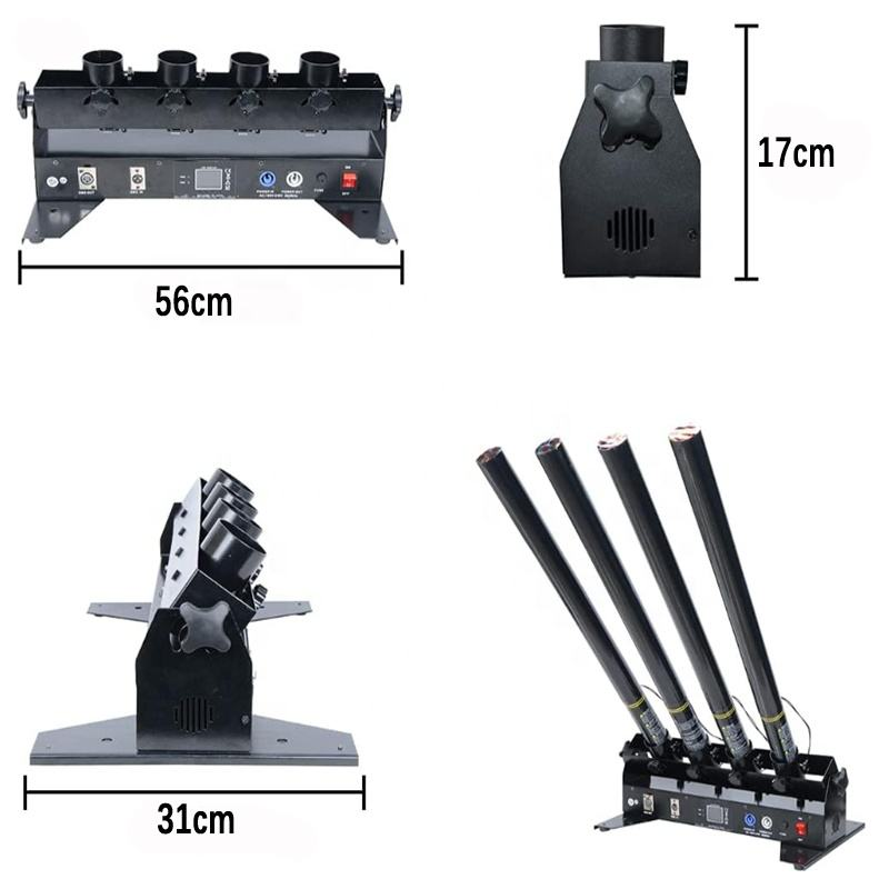 4-Tube Electric Confetti Blast - Confetti Cannon Tube 评论和价格