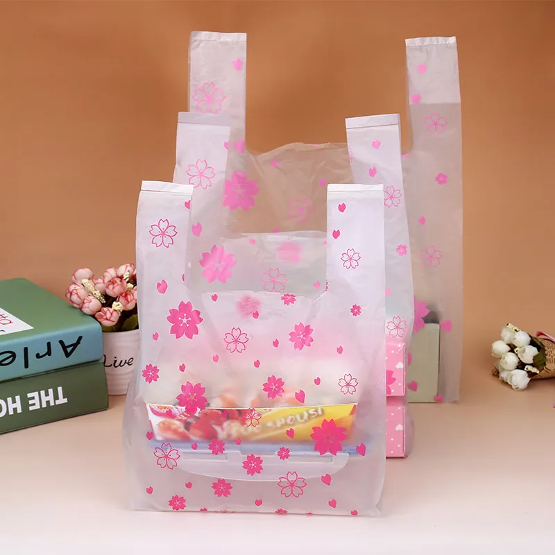 100Pcs/bag Pink Sakura Vest Ba - Event Party Shop 评论和价格