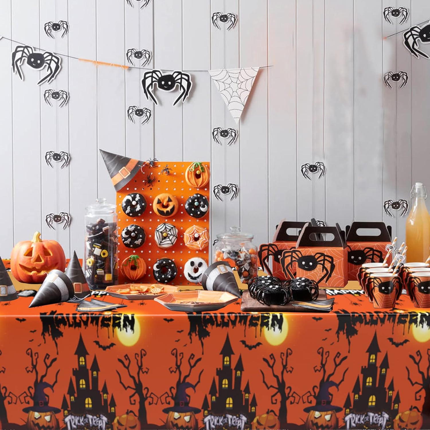 Halloween Theme Tablecloths Pu - Table Cloth Disposable 评论和价格