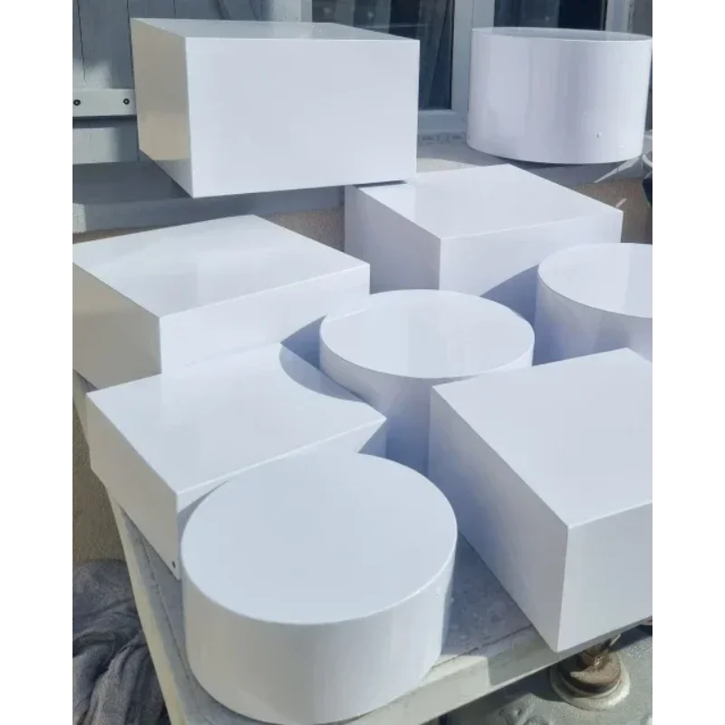 White Column Flower Vase 10pcs - Dessert Table Backdrop 评论和价格