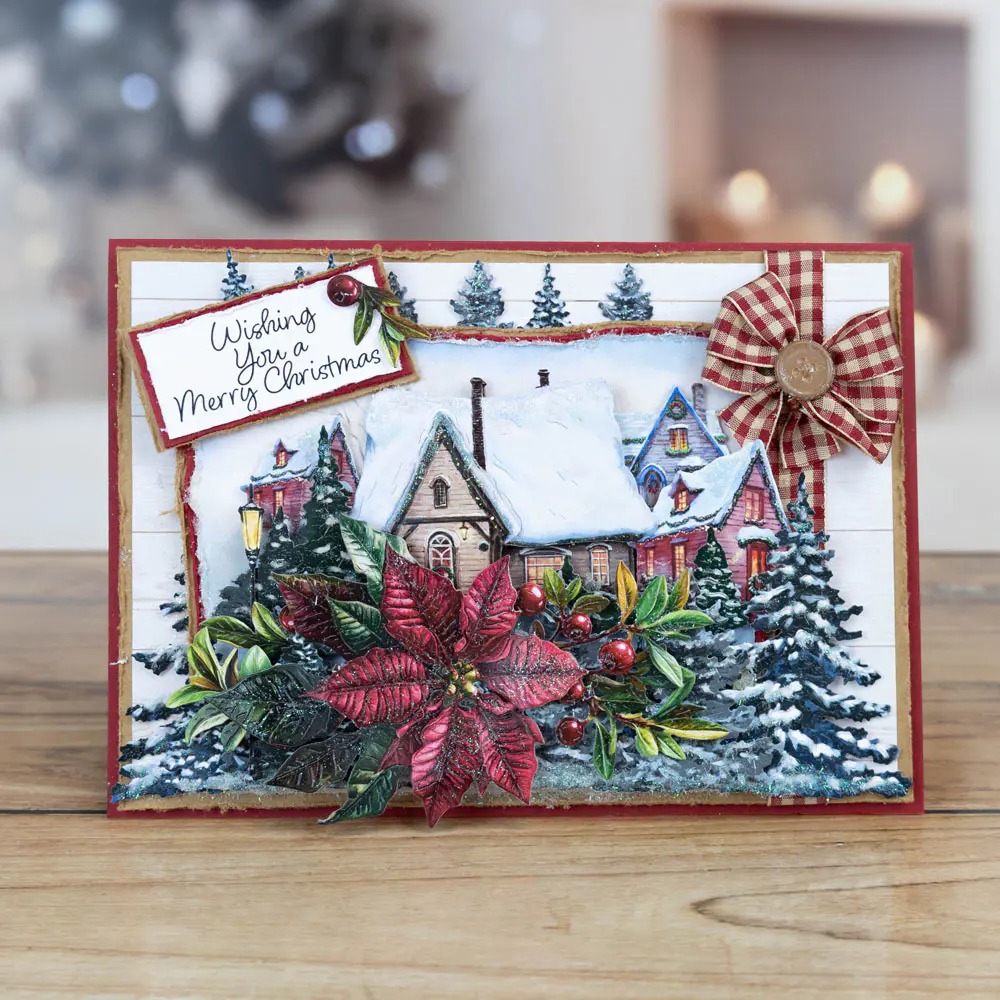Christmas Yuletide Row Winterb - Flower Wall Panel 评论和价格