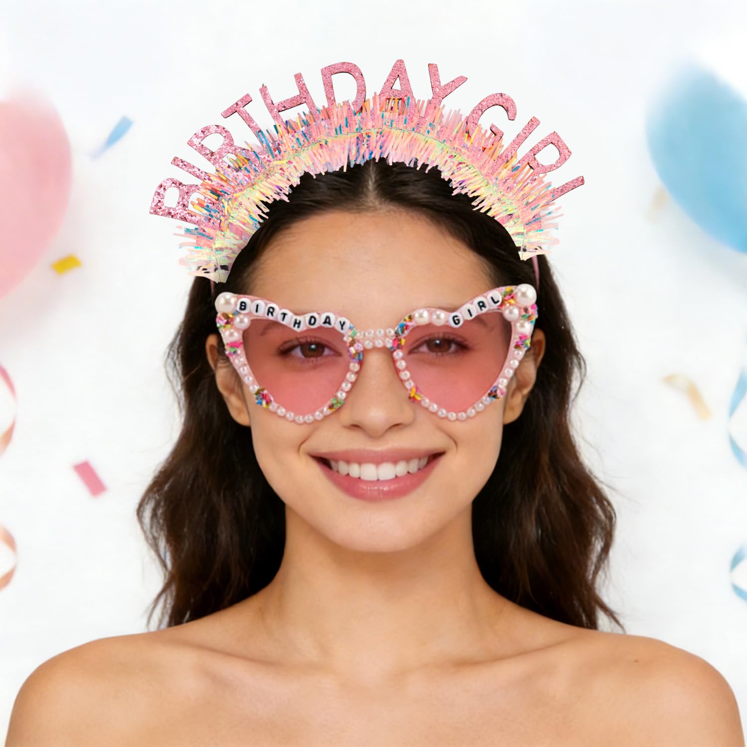 Birthday Girl Headband Sash Su - Birthday Sash Glitter 评论和价格
