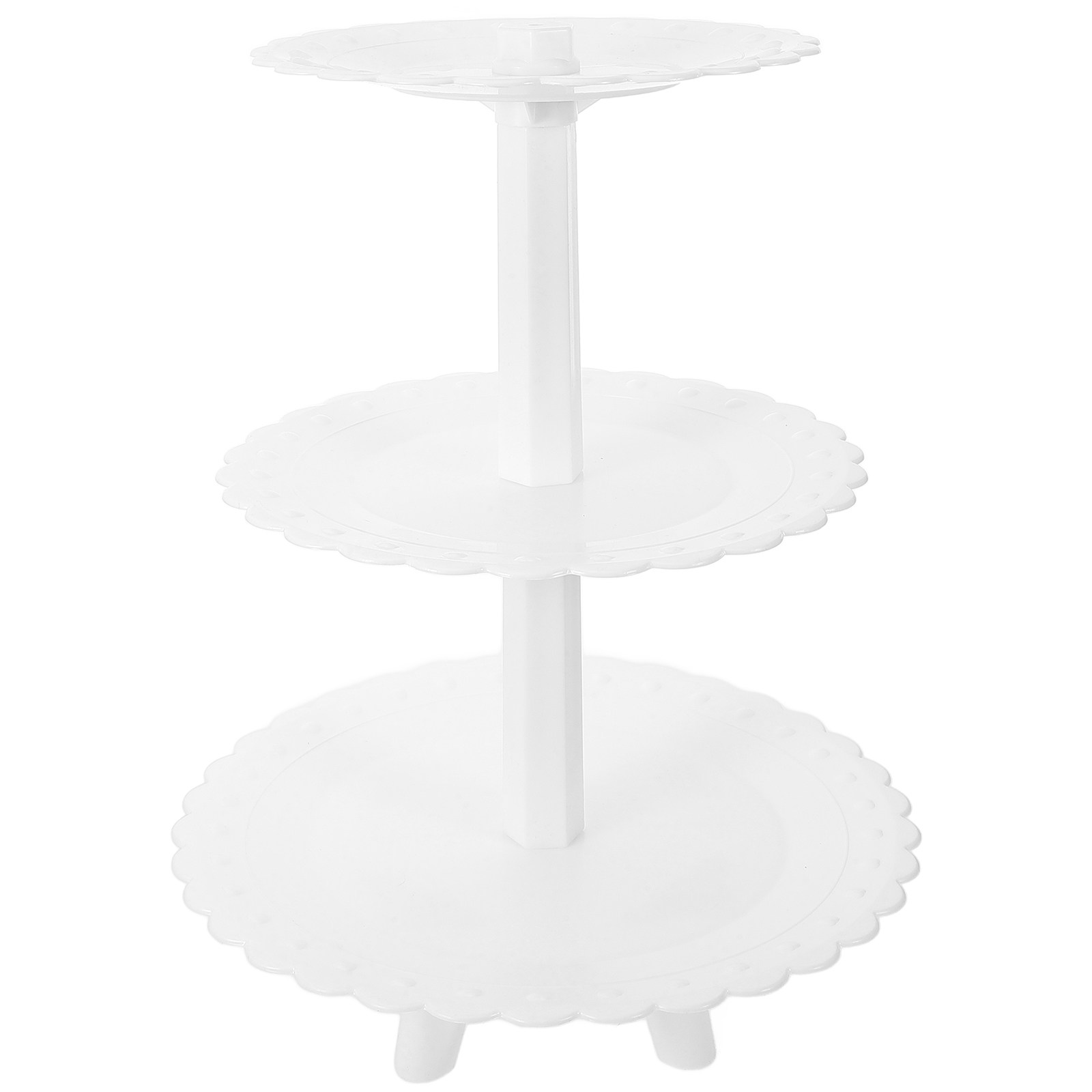 Three-Tier Plastic Cake Stand  - Cupcake Stand Tier 评论和价格