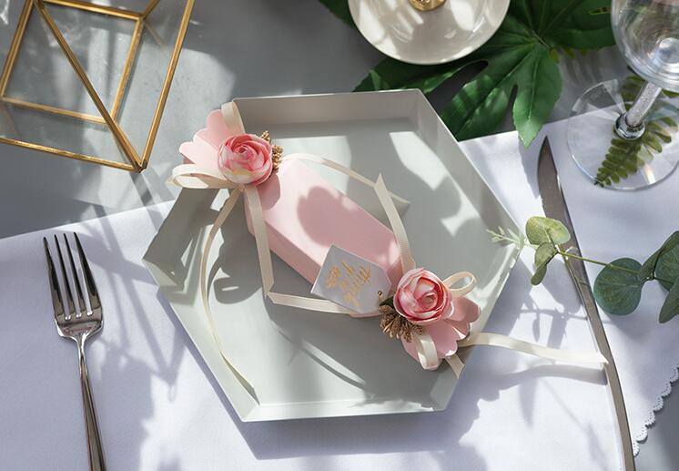 10pcs Flower High Quality Wedd - Event Party Box 评论和价格