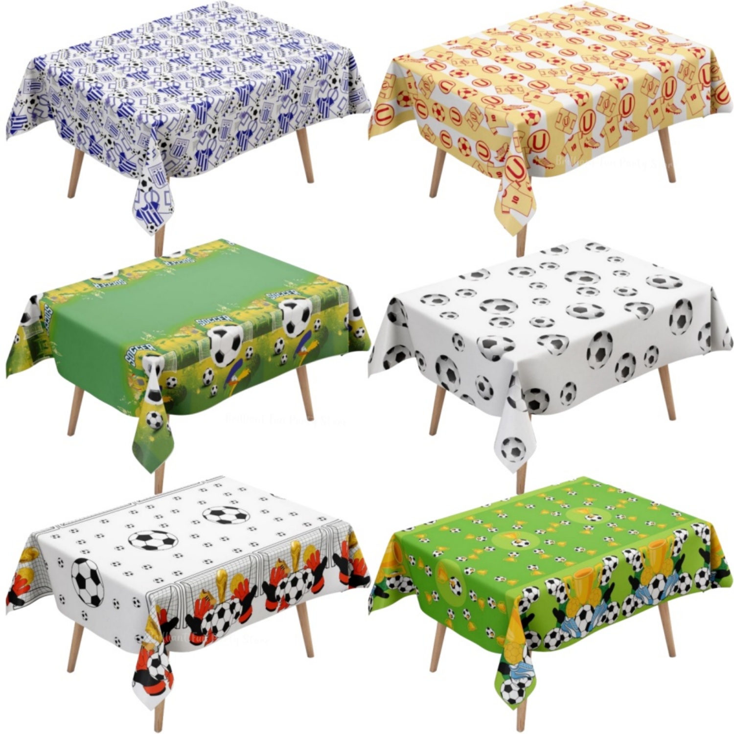 Kids Boys Soccer Football Them - Table Cloth Disposable 评论和价格