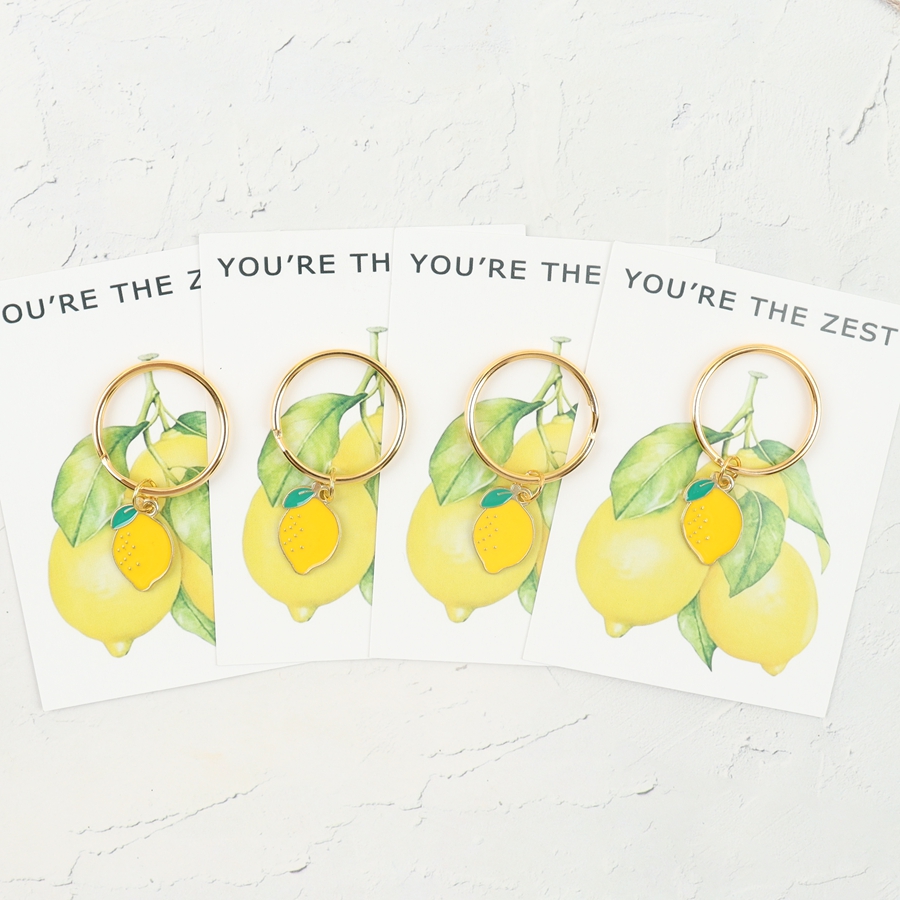 7 Chic Lemon Keychains, Includ - Event Party 评论和价格