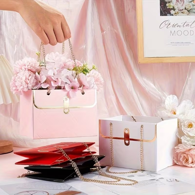 Portable Flower Paper Packagin - Event Party Box 评论和价格