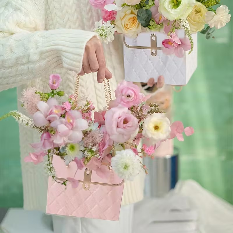 Portable Flower Paper Packagin - Event Party Box 评论和价格