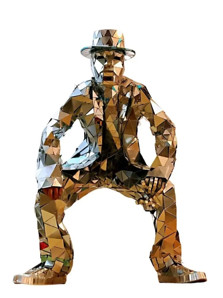 Mirror Man Costume Sliver glas - Event Party Dj 评论和价格