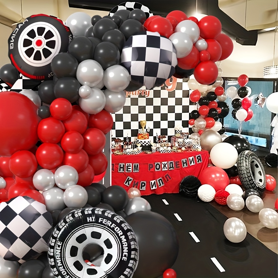 109pcs Race Car Theme Balloon  - Balloon Arch Kit 评论和价格