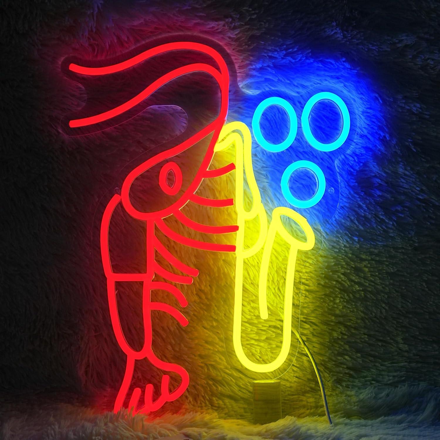 Lobster Saxophone Neon Sign Ja - Neon Sign Party 评论和价格