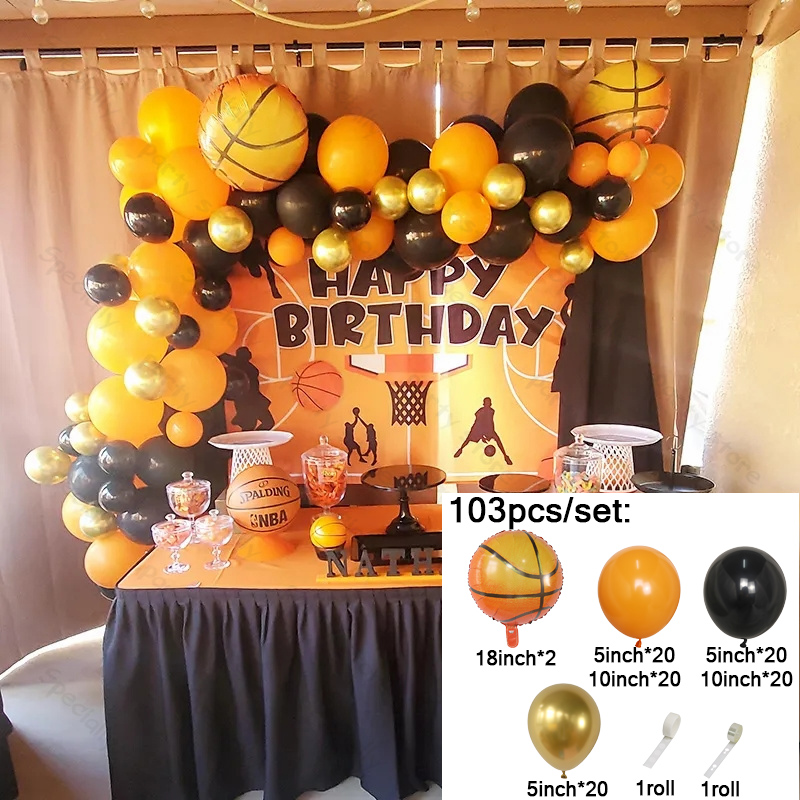 1Set Basketball Foil Balloon G - Balloon Arch Kit 评论和价格