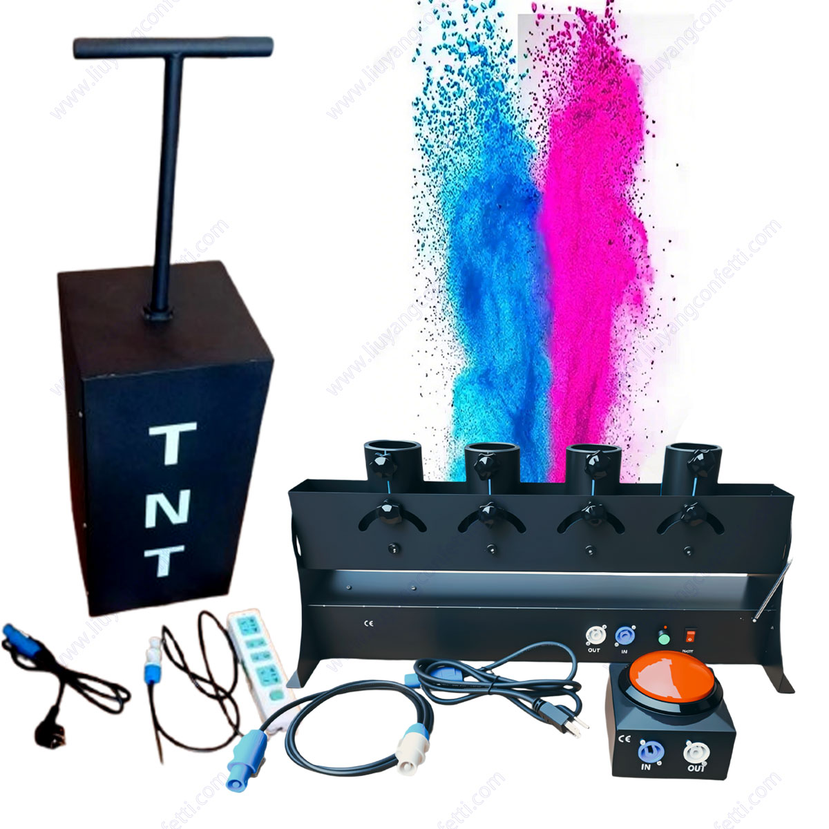 Electronic Spray Confetti Powd - Confetti Cannon Tube 评论和价格