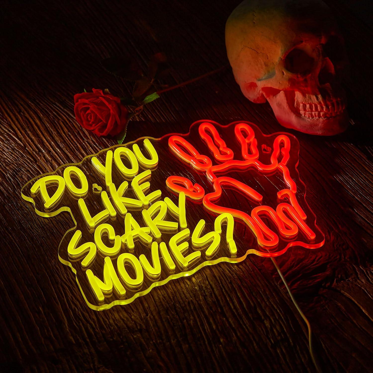 Do You Like Scary Movies Neon  - Neon Sign Party 评论和价格