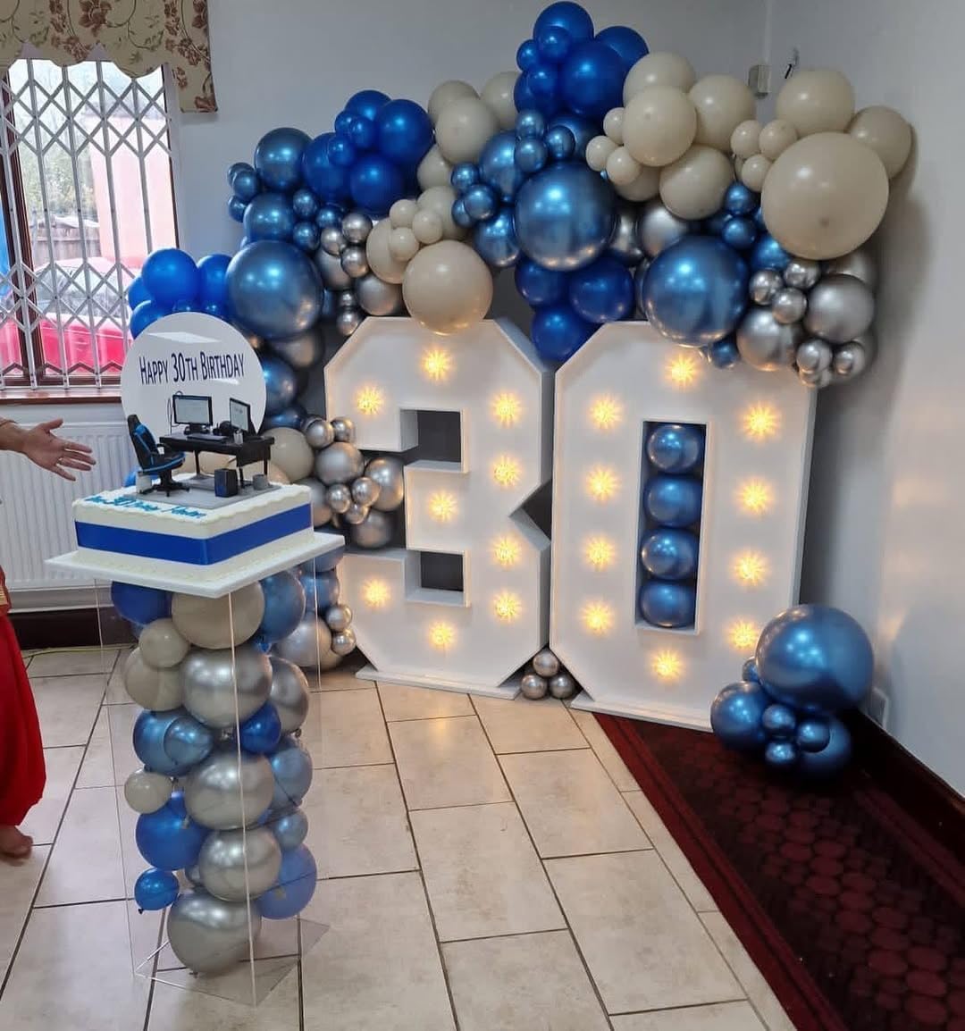 105Pcs Blue Balloons Arch Kit  - Balloon Arch Kit 评论和价格