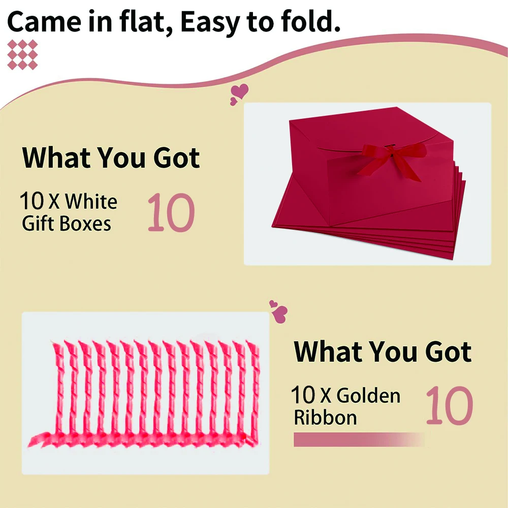 10pcs Wedding Gift Box，bridesm - Event Party Box 评论和价格