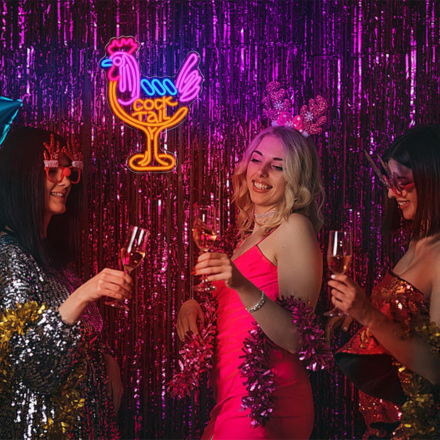 Cocktail Neon Sign USB Dimmabl - Neon Sign Party 评论和价格