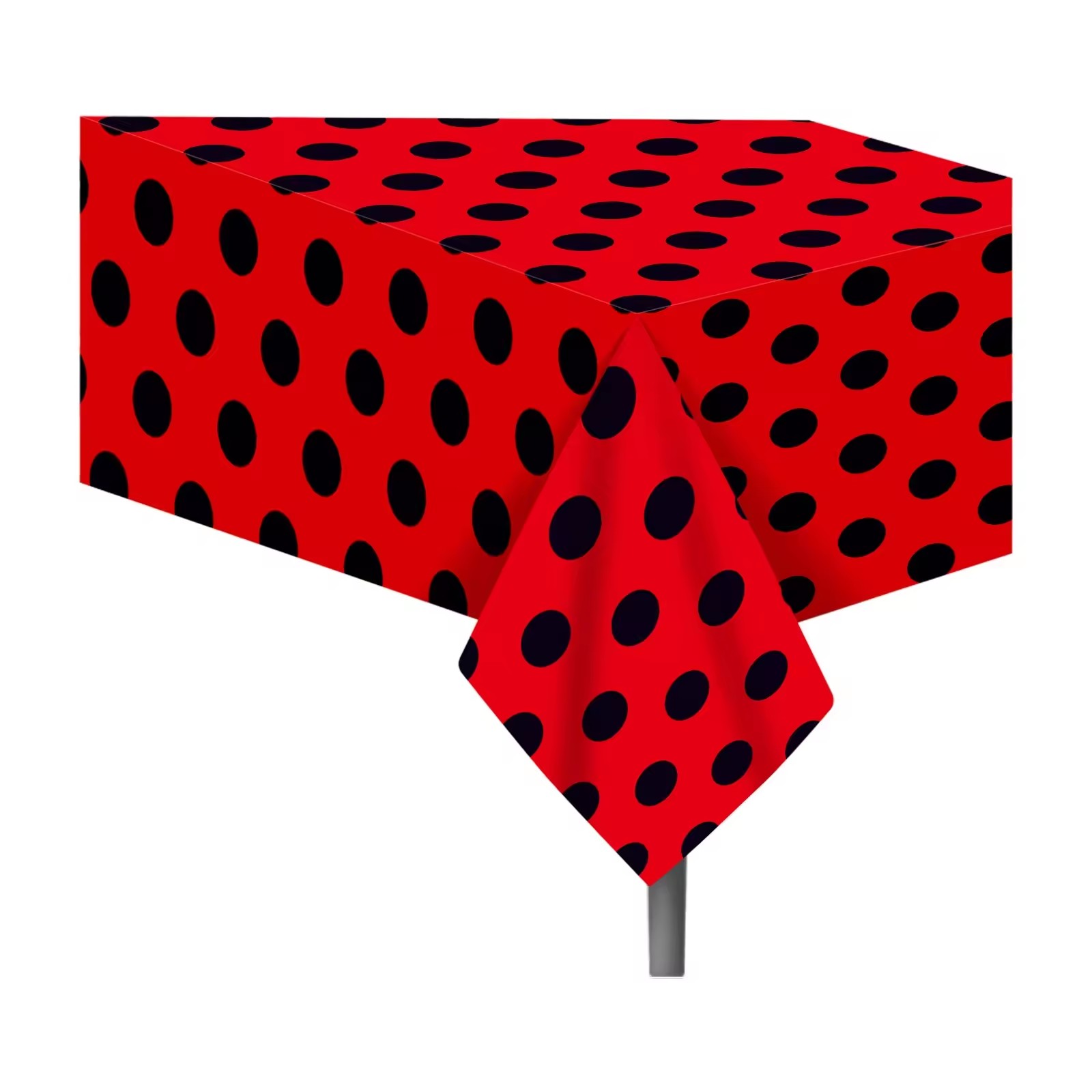 130*220cm Red Dots Ladybug Dis - Table Cloth Disposable 评论和价格